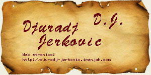 Đurađ Jerković vizit kartica